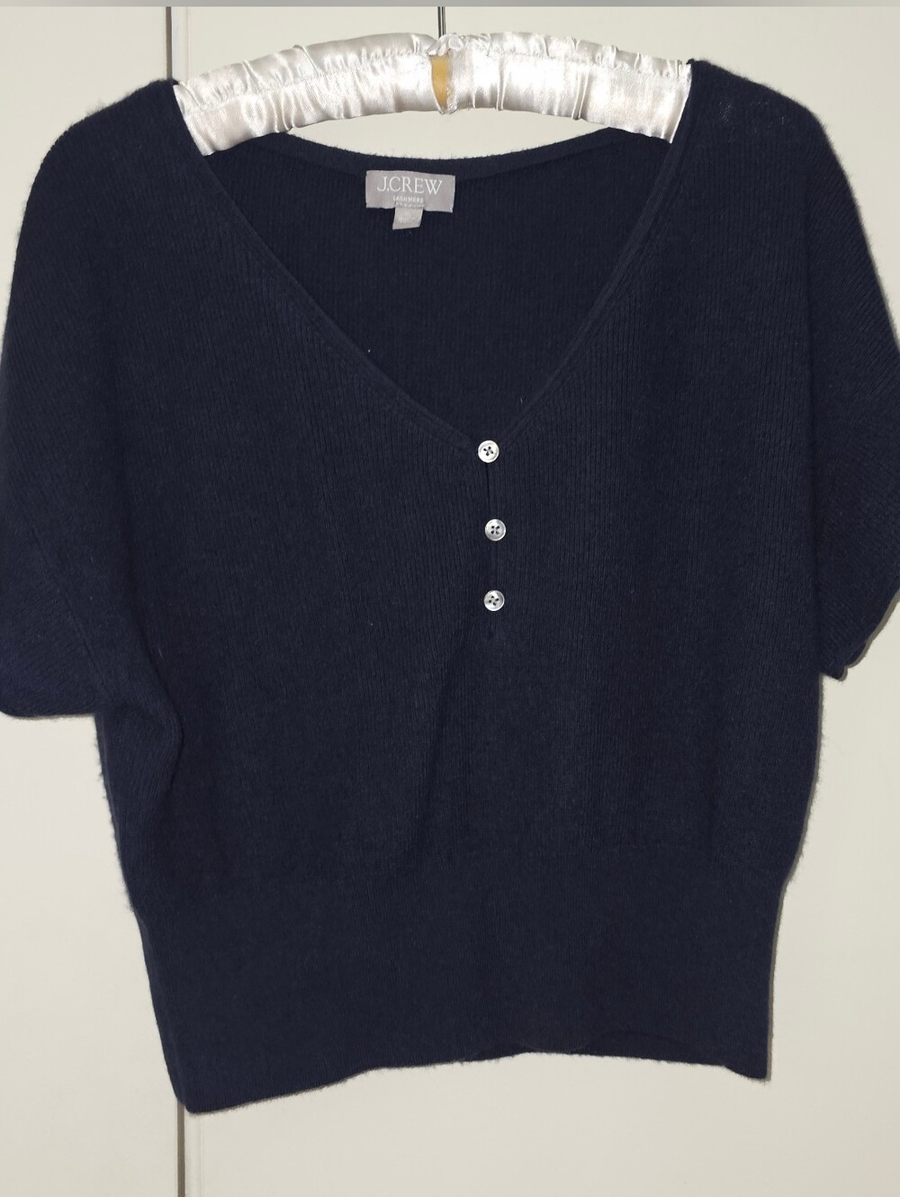 J. Crew Navy Blue Cashmere Blend Lightweight Sweater - XL